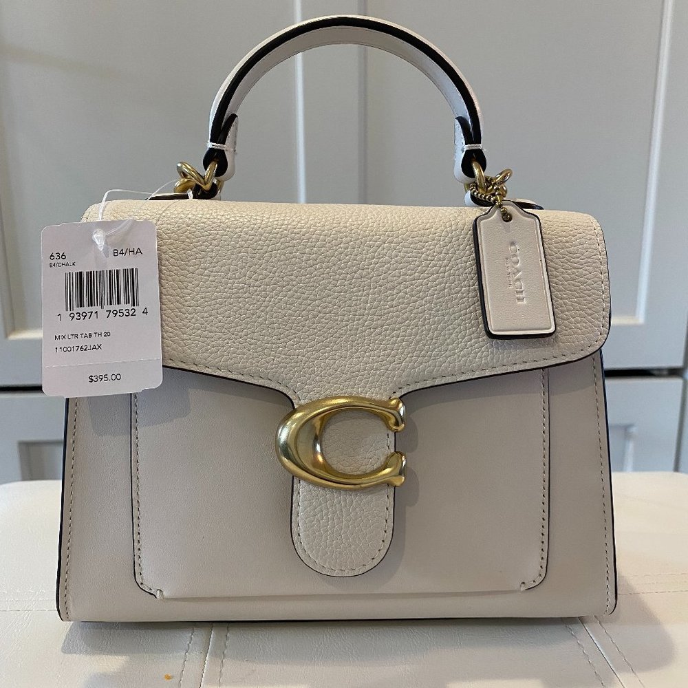 Coach Tabby Top Handle 20 - Brass/Chalk Color